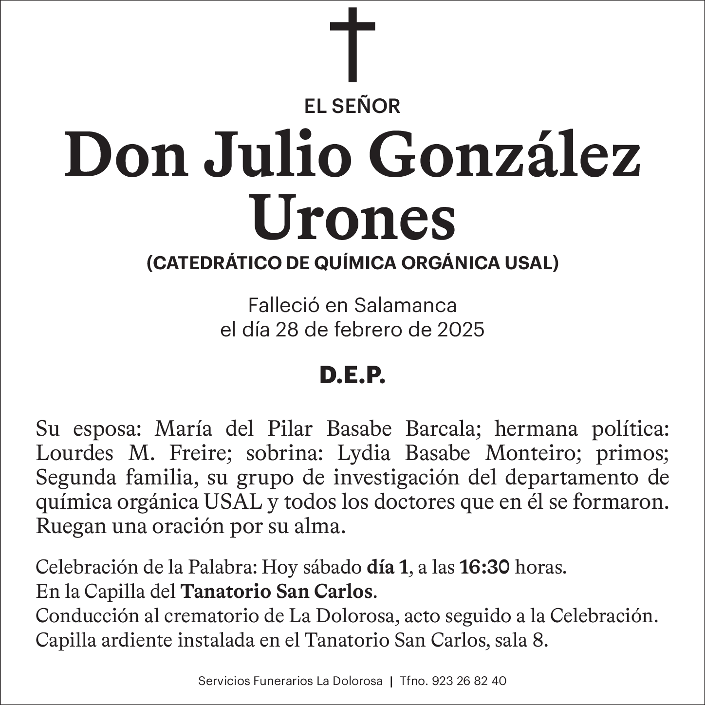julio gonzález urones