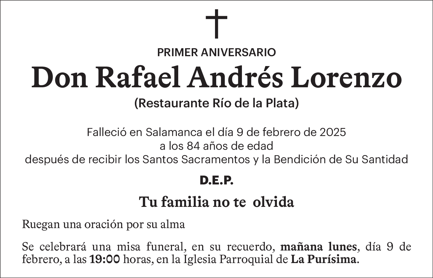 Don Rafael Andrés Lorenzo