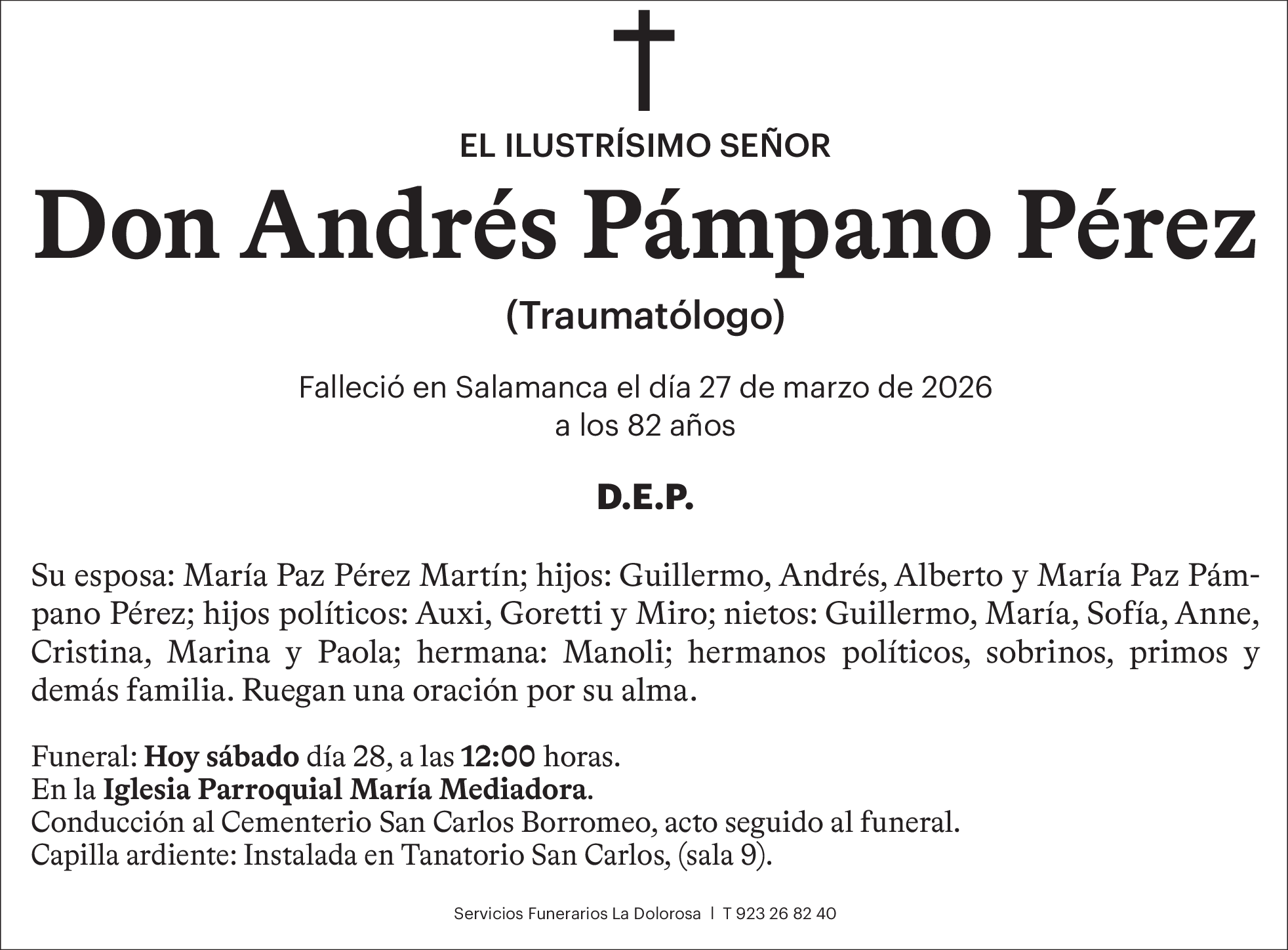 Don Andrés Pámpano Pérez