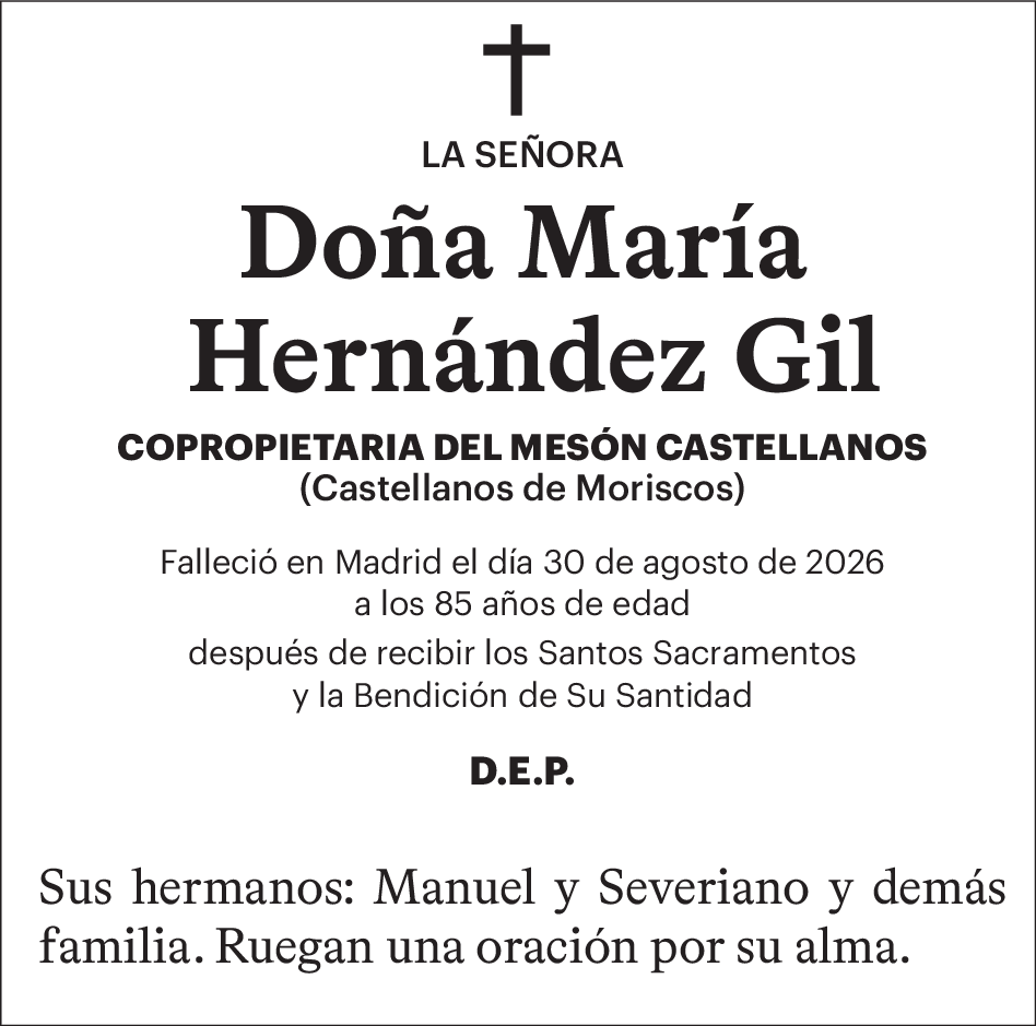 Doña María Hernández Gil